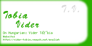 tobia vider business card